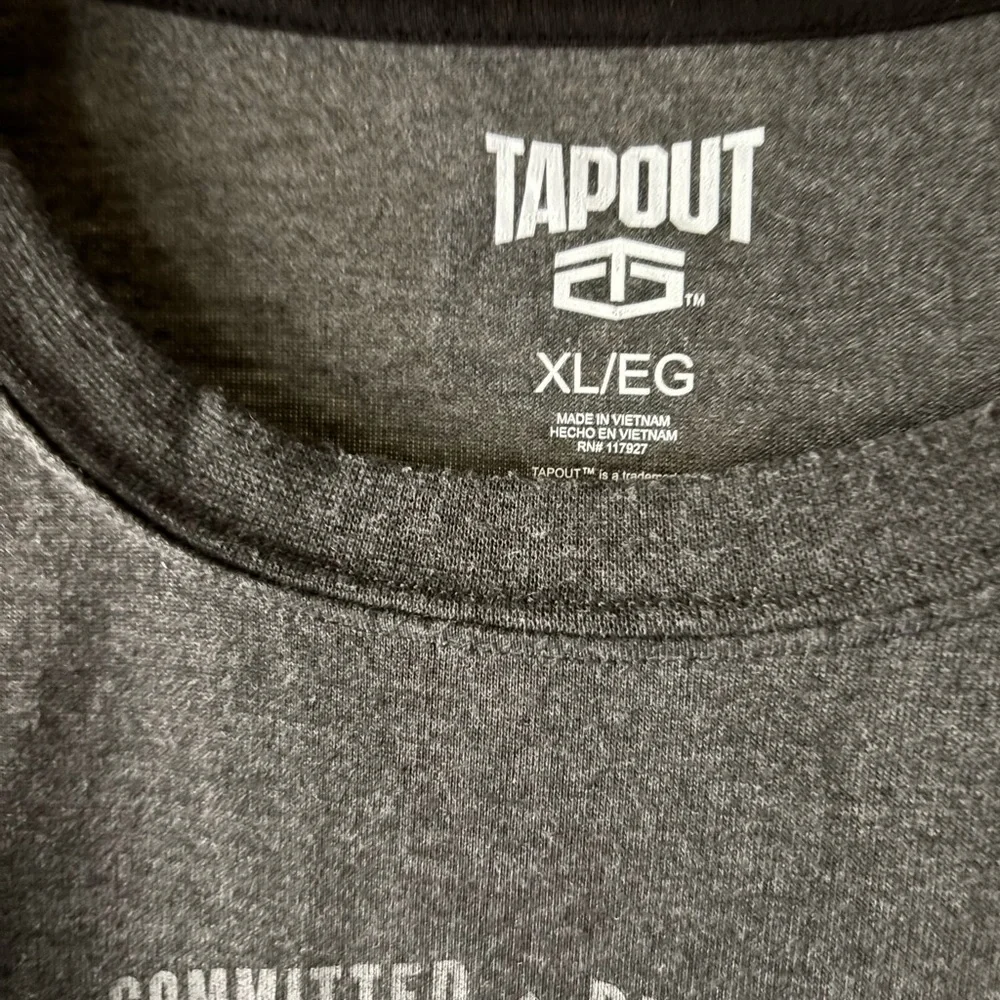 NWOT Officially licensed Tapout T-Shirt size XL. Short sleeve. Gray and black. - Picture 6 of 10